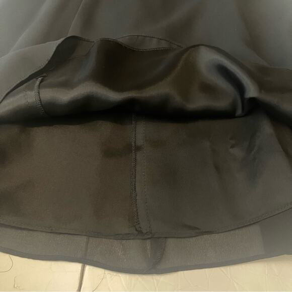 Betsy & Adam Sheer Black Draped BalletCore Spaghetti Strap Dress NWT Size 8 - Picture 8 of 13